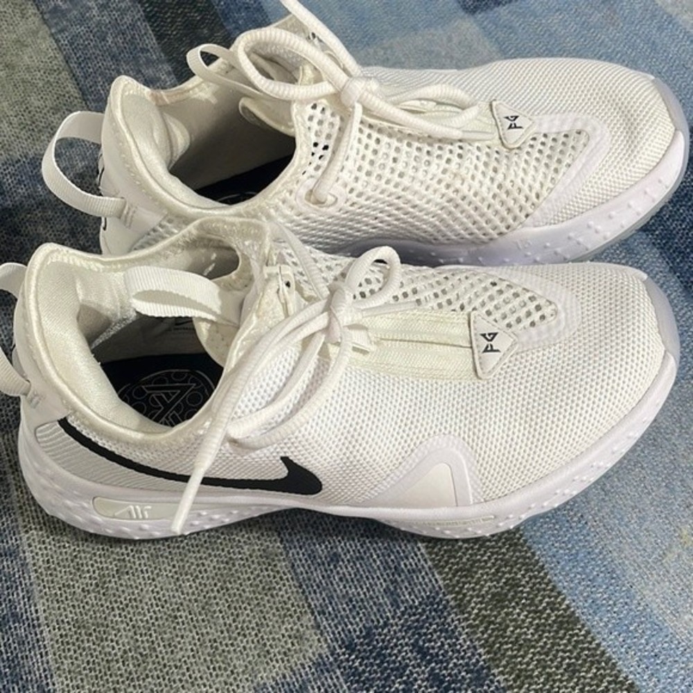 Nike PG 4 TB Promo White/Black Basketball Shoes size 6